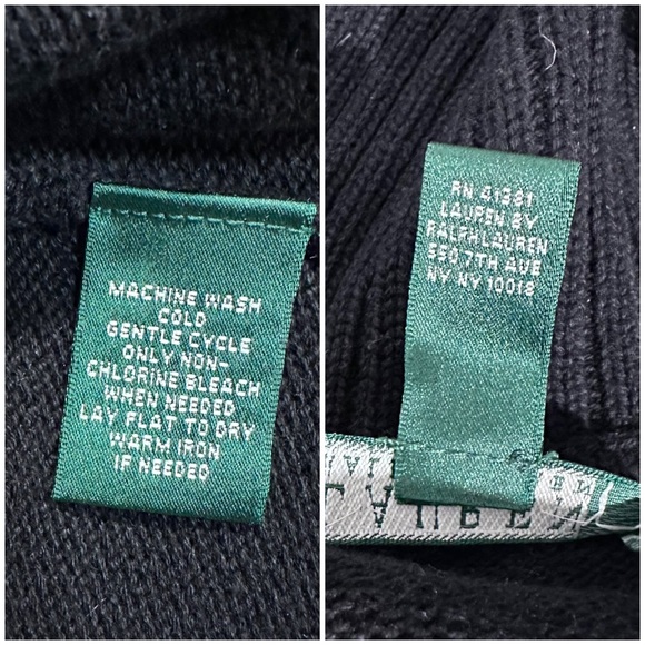 ⭐️ Lauren Ralph Lauren Black Buttoned Cardigan [1451] - Picture 7 of 7